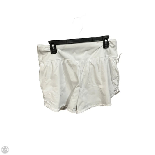 Athletic Shorts By Spyder In White, Size: L