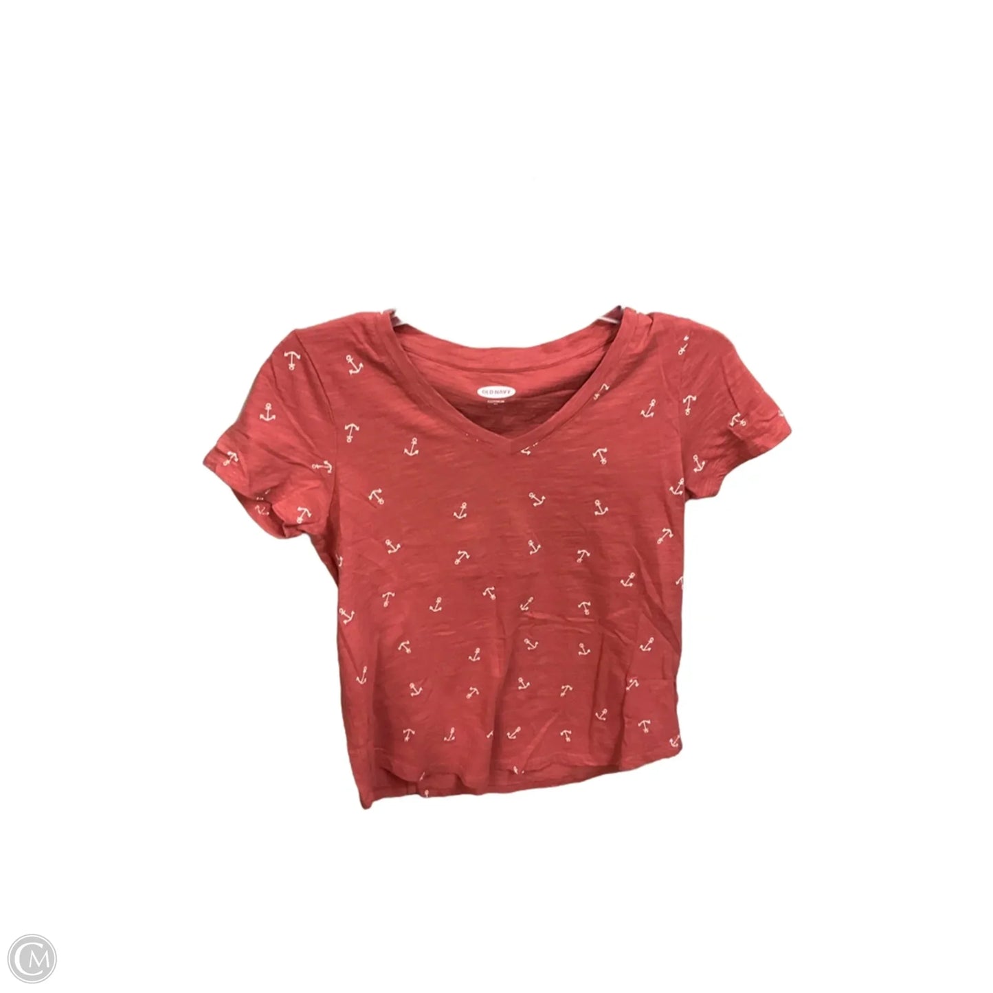 Top Short Sleeve By Old Navy In Nautical Print, Size: Xs