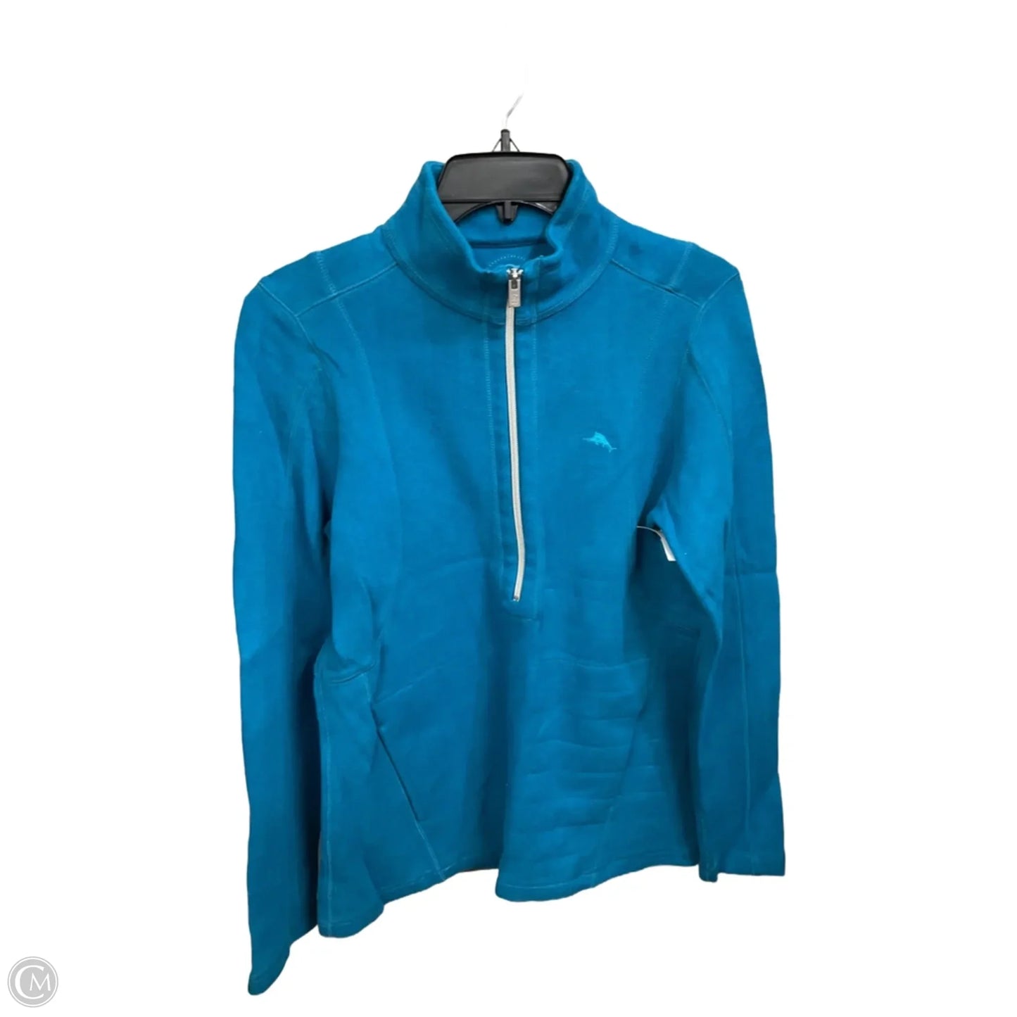 Athletic Top Long Sleeve Collar By Tommy Bahama In Blue, Size: M