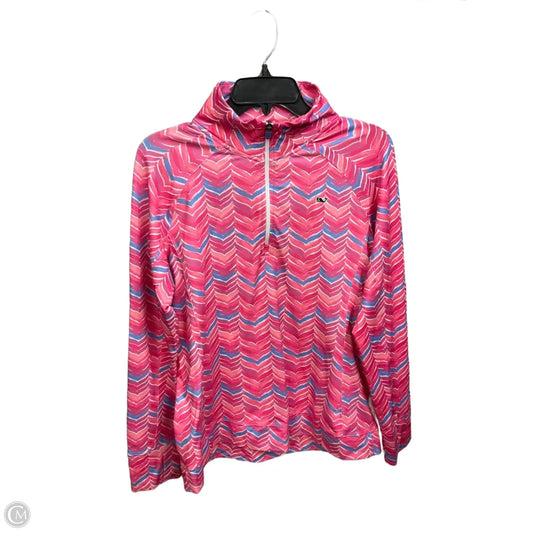 Athletic Top Long Sleeve Collar By Vineyard Vines In Multi-colored, Size: L