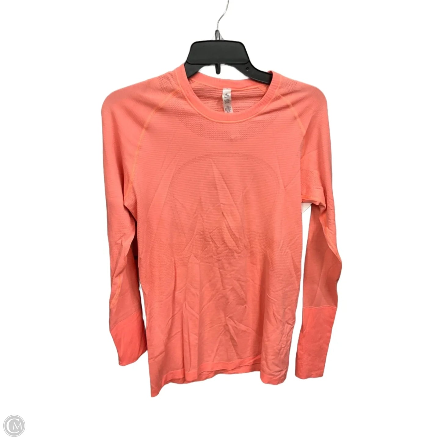 Athletic Top Long Sleeve Crewneck By Lululemon In Peach, Size: M
