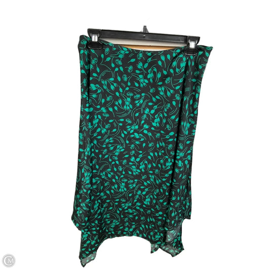 Skirt Midi By Who What Wear In Black & Green, Size: 6