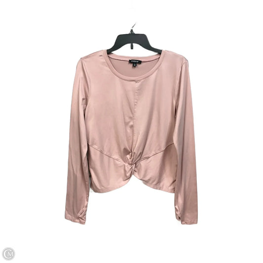 Athletic Top Long Sleeve Crewneck By Zobha In Pink, Size: L