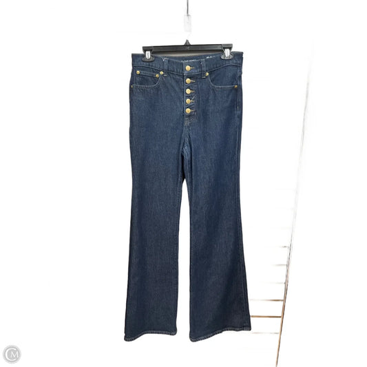 Jeans Flared By J. Crew In Blue Denim, Size: 4