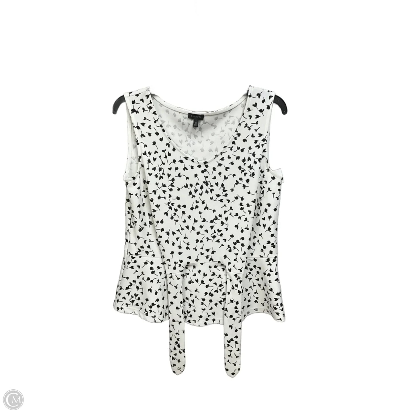 Top Sleeveless By Talbots In Floral Print, Size: M