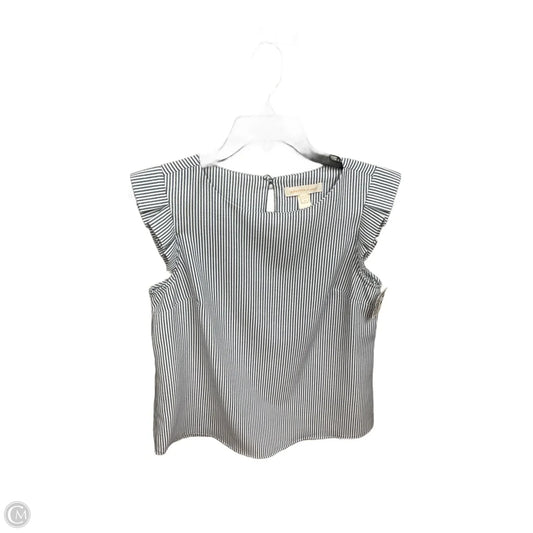 Top Sleeveless By Monteau In Striped Pattern, Size: M