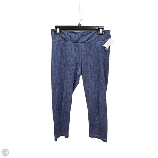 Athletic Leggings By Adidas In Blue, Size: M