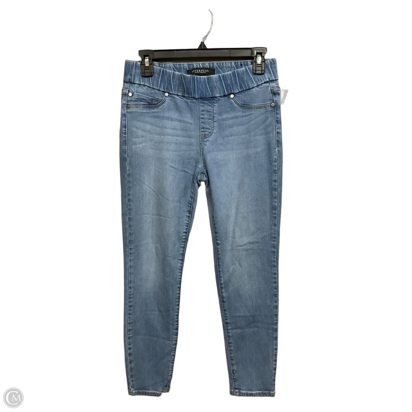 Jeans Jeggings By Liverpool In Blue Denim, Size: 6