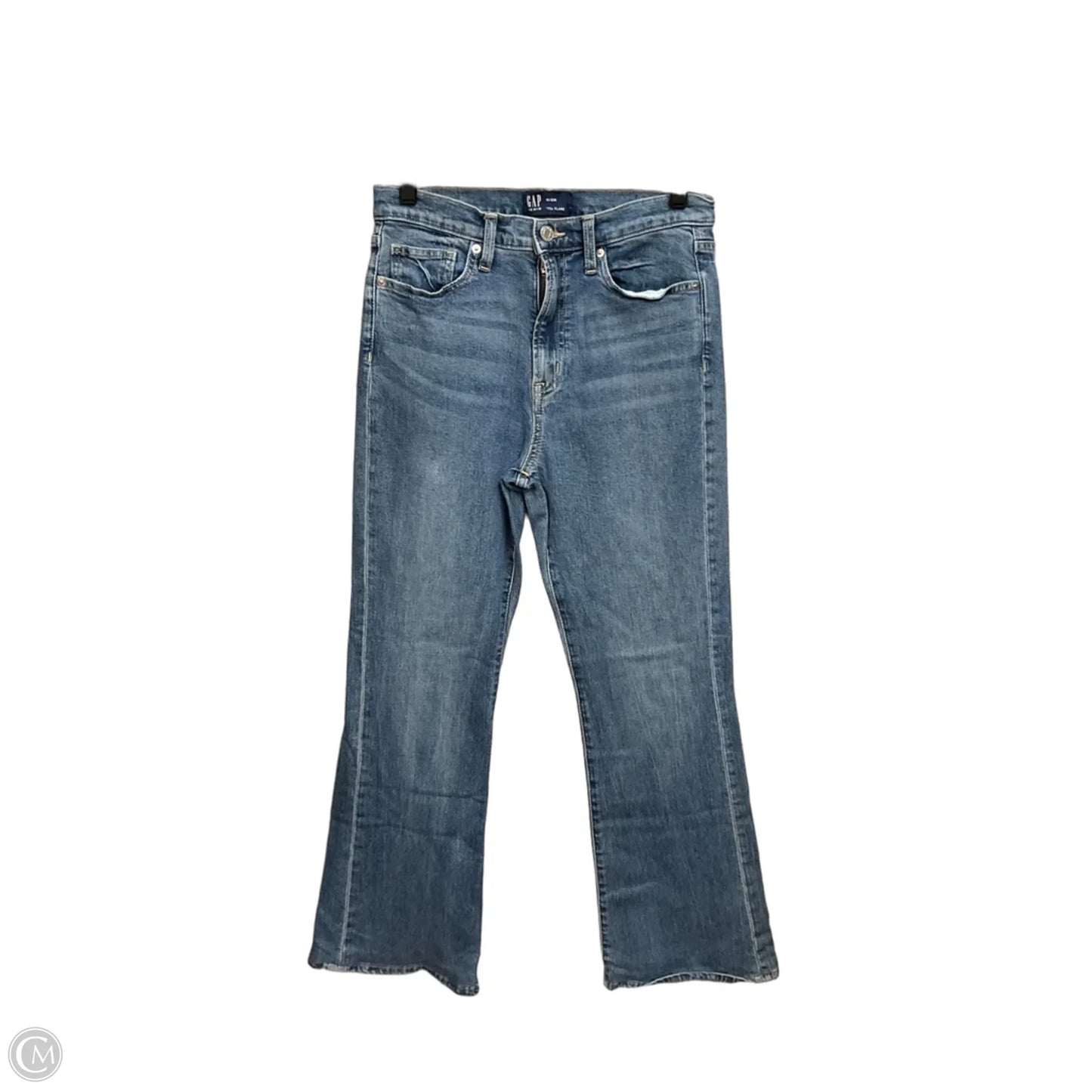 Jeans Flared By Gap In Blue Denim, Size: 10