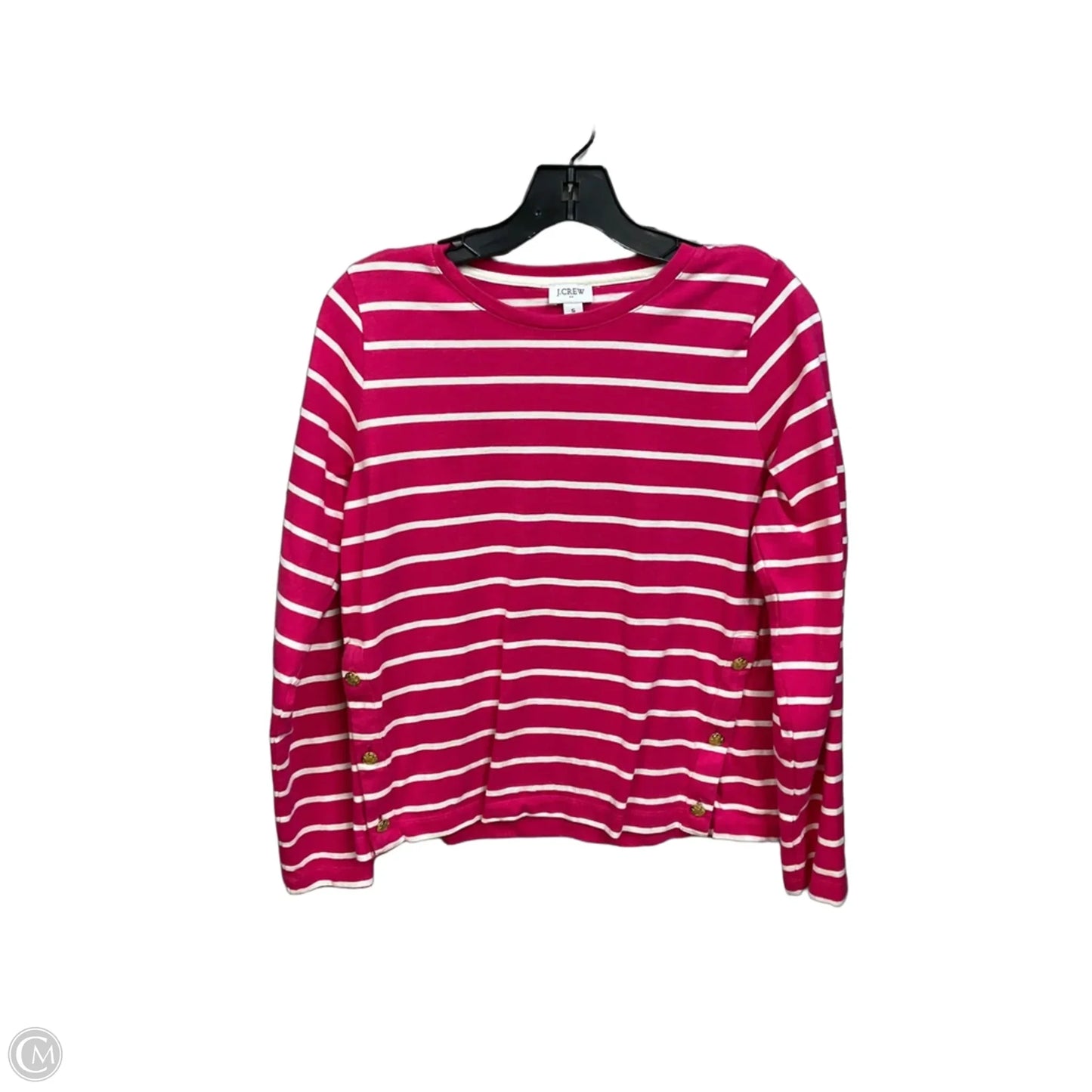 Top Long Sleeve By J. Crew In Striped Pattern, Size: S