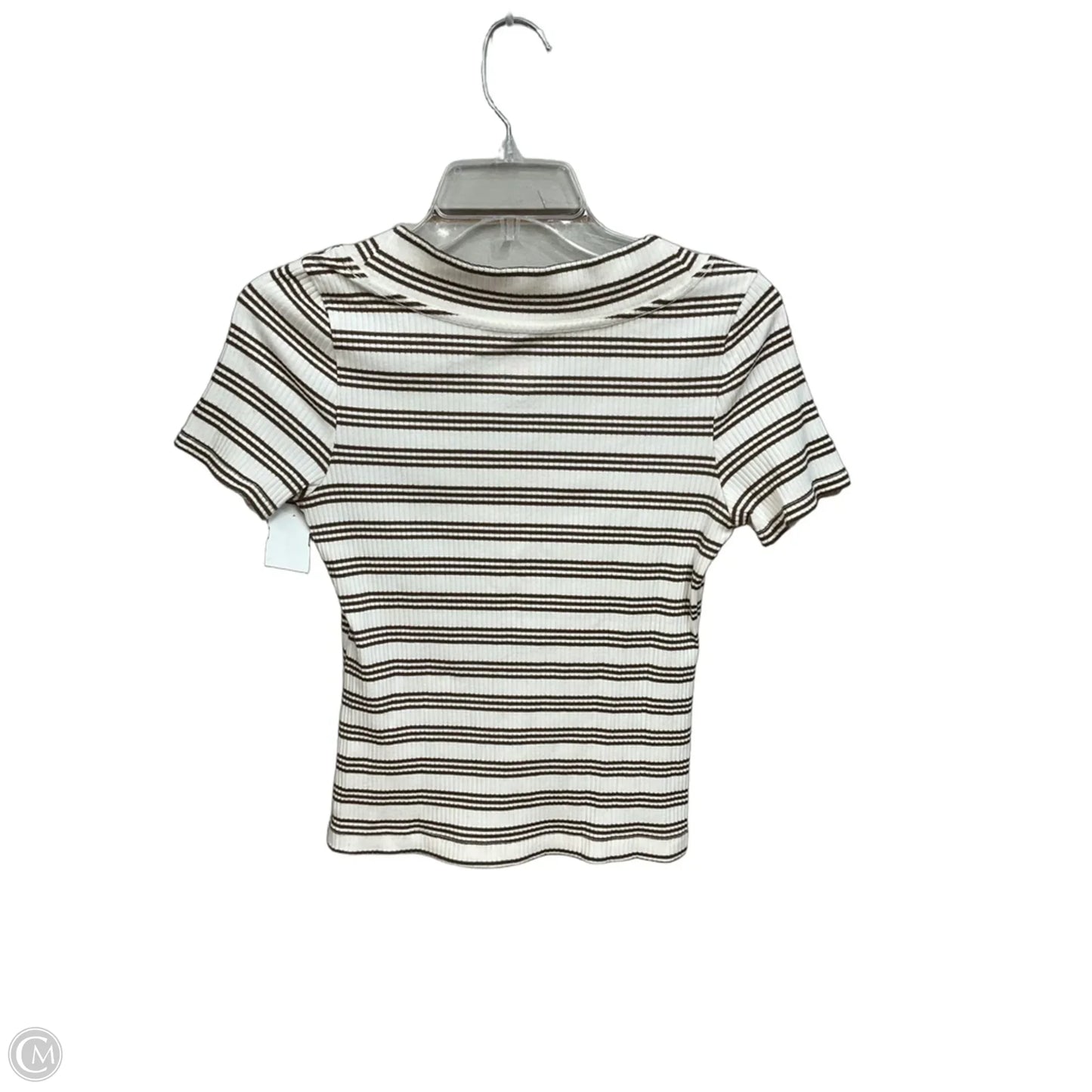 Top Short Sleeve By Daily Practice By Anthropologie In Striped Pattern, Size: S
