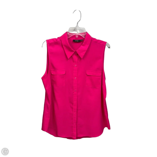 Blouse Sleeveless By Apt 9 In Pink, Size: Xl