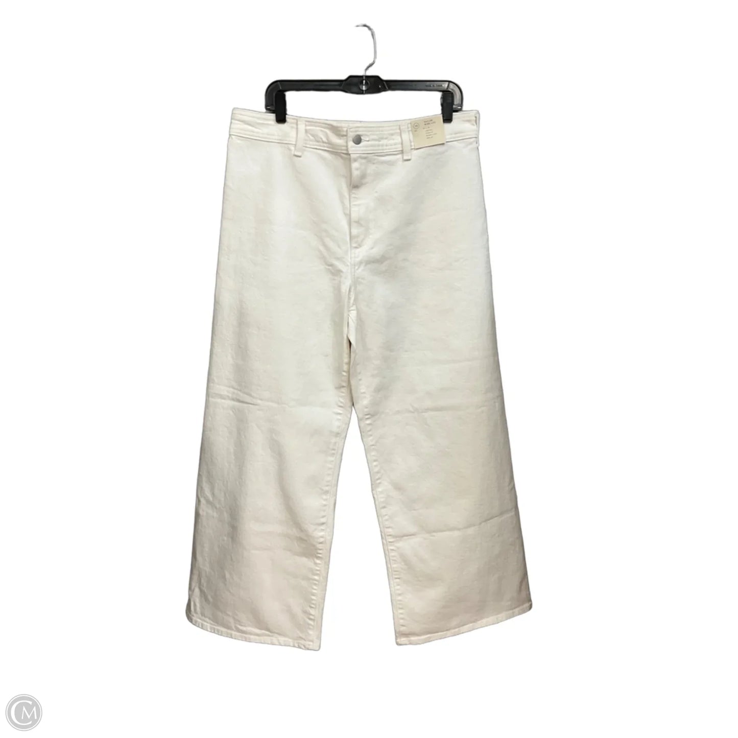 Jeans Wide Leg By Universal Thread In Cream Denim, Size: 14