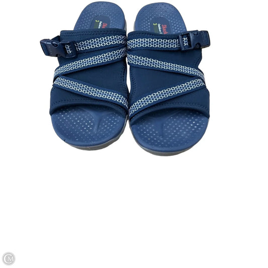 Sandals Flats By Skechers In Navy, Size: 8