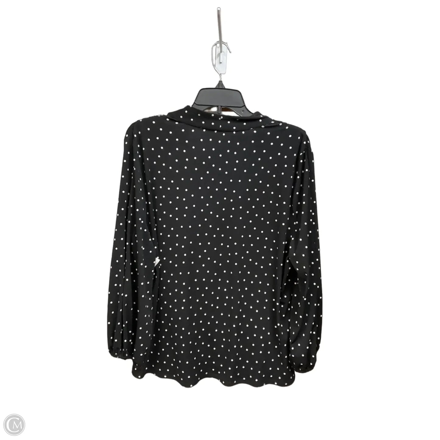 Top Long Sleeve By Adrianna Papell In Polkadot Pattern, Size: Xl