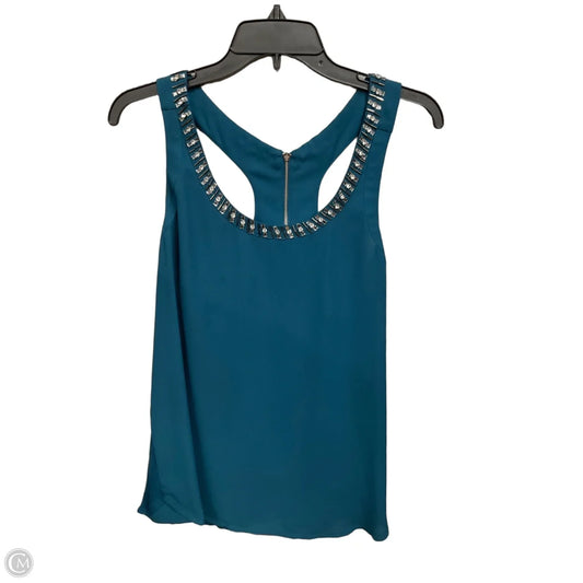 Top Sleeveless By Express In Teal, Size: L
