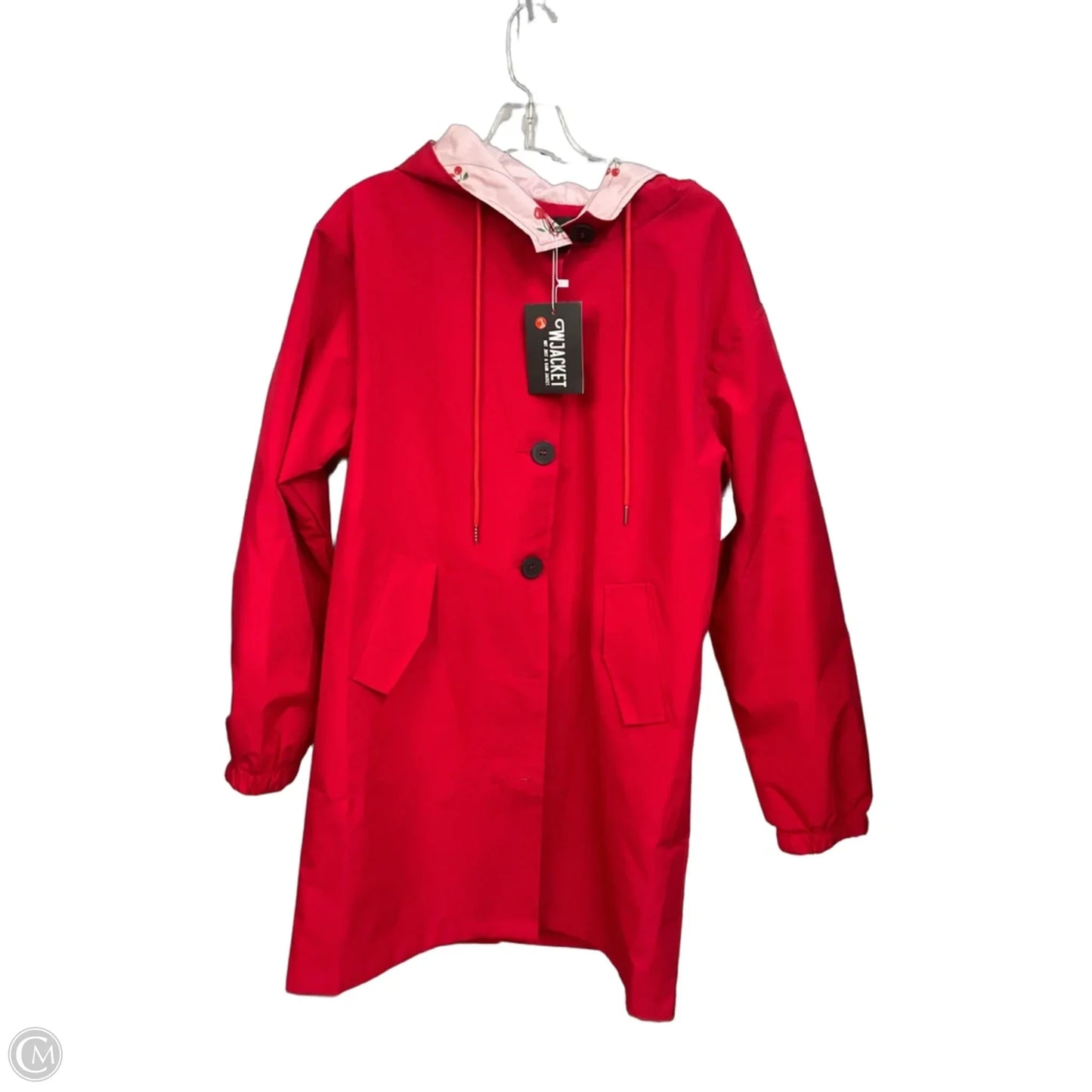 Coat Raincoat By Cmc In Red, Size: L