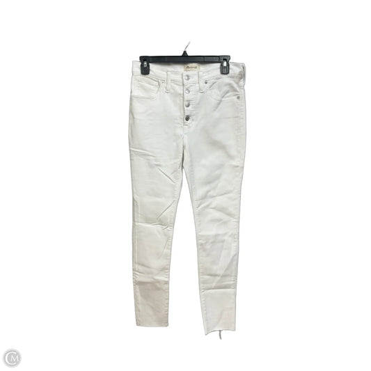 Jeans Skinny By Madewell In White Denim, Size: 4