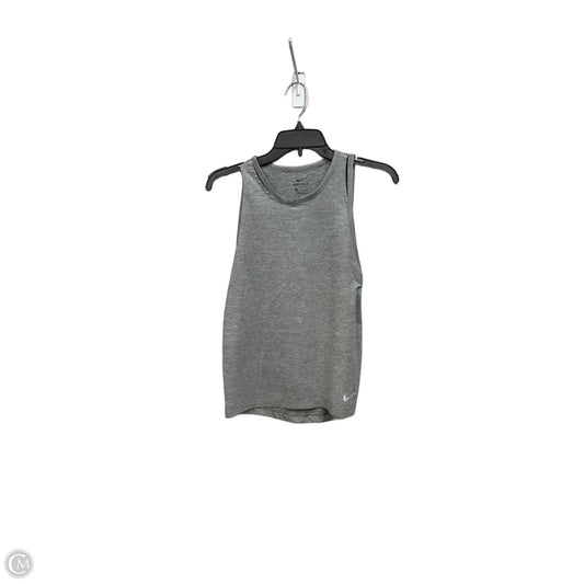 Athletic Tank Top By Nike Apparel In Grey, Size: S