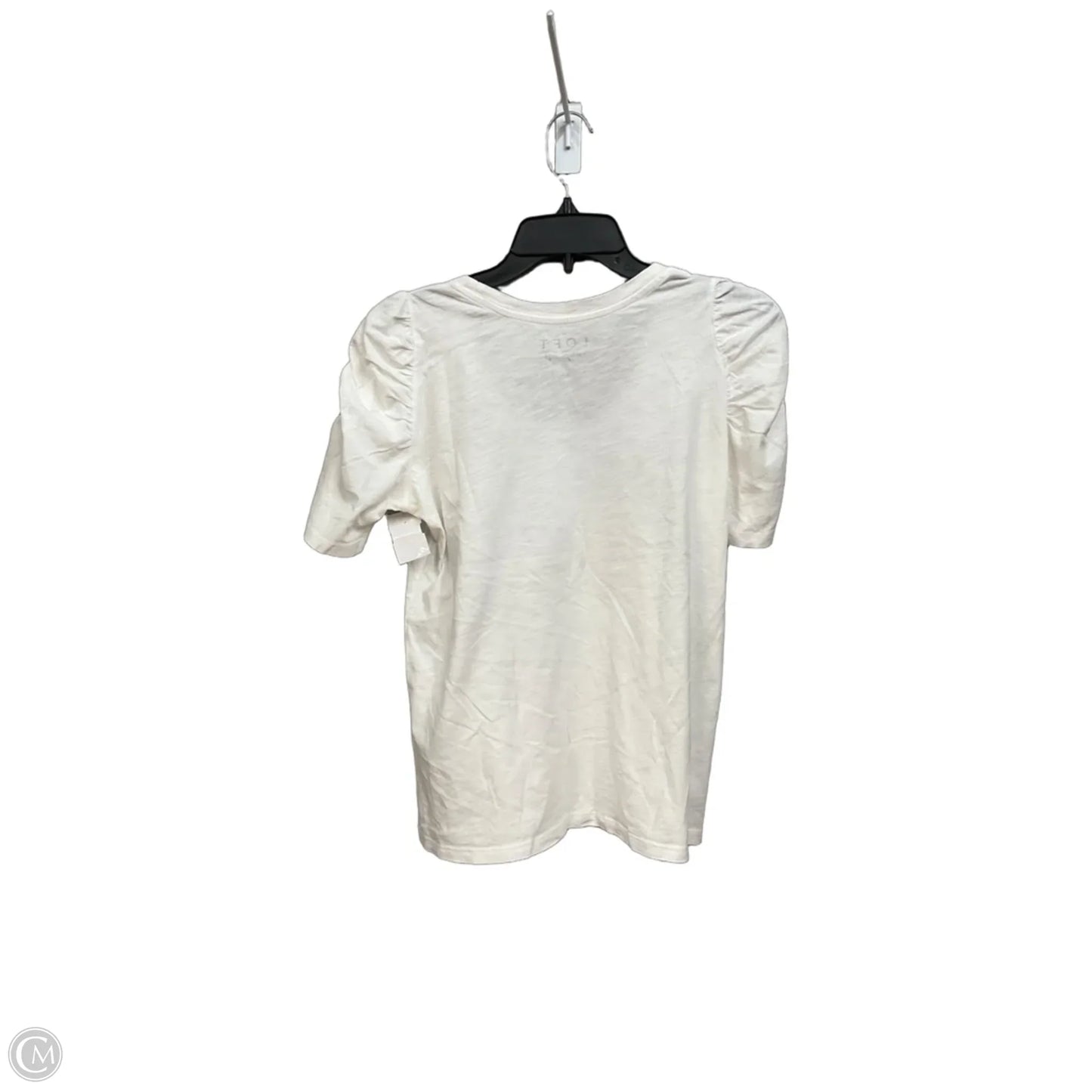 Top Short Sleeve By Loft In White, Size: Xs