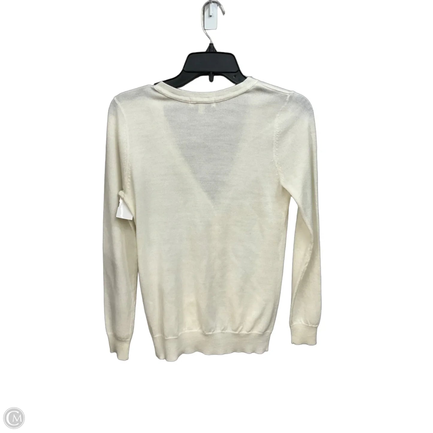 Cardigan By Clothes Mentor In Cream, Size: S