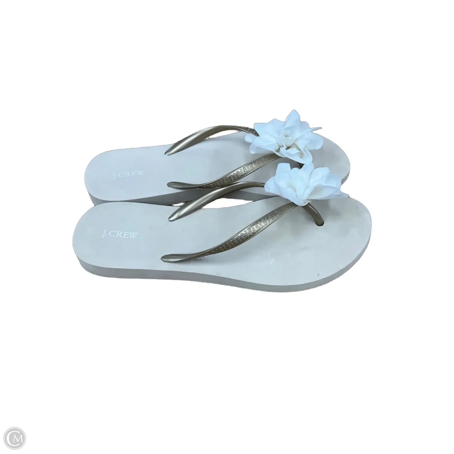 Sandals Flip Flops By J. Crew In Beige, Size: 9