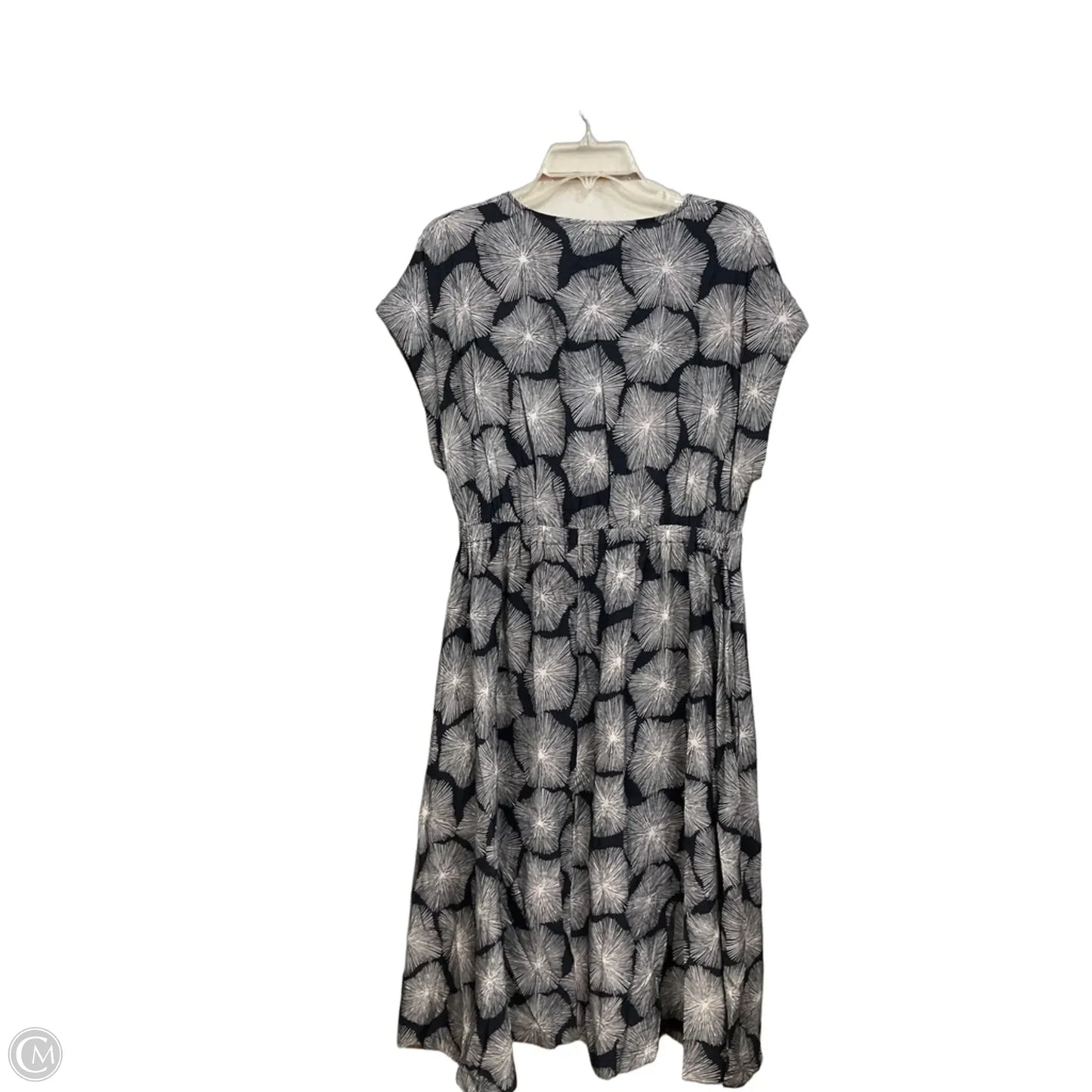 Dress Casual Midi By Nordstrom In Blue & White, Size: M