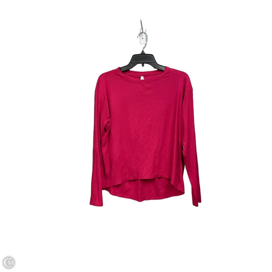 Athletic Top Long Sleeve Crewneck By Zella In Pink, Size: S