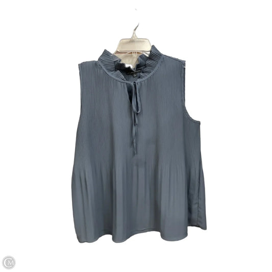 Top Sleeveless By Adrianna Papell In Blue, Size: M