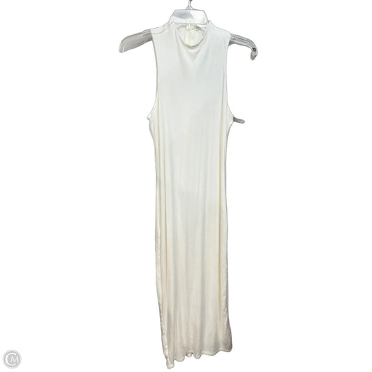 Dress Casual Maxi By Fashion Nova In Cream, Size: L