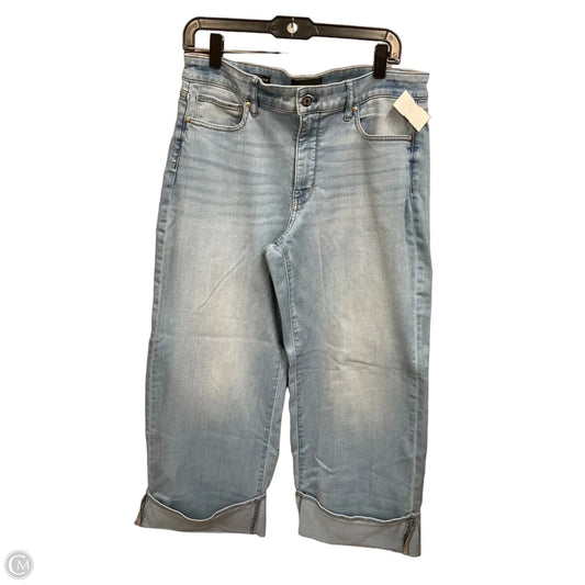Jeans Cropped By White House Black Market In Blue Denim, Size: 12