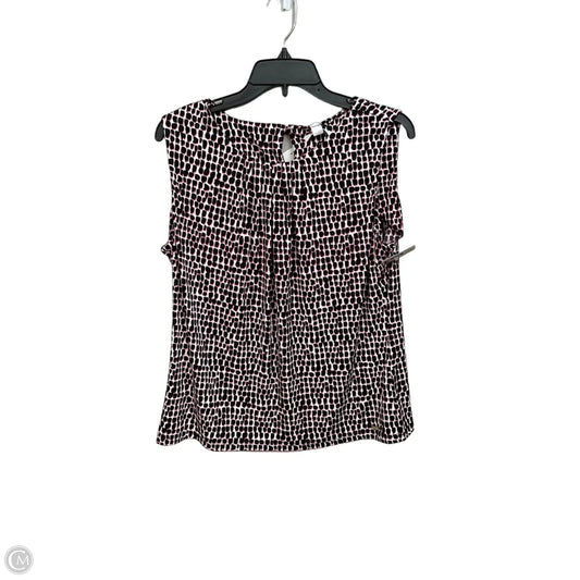 Top Sleeveless By Calvin Klein In Animal Print, Size: Xl