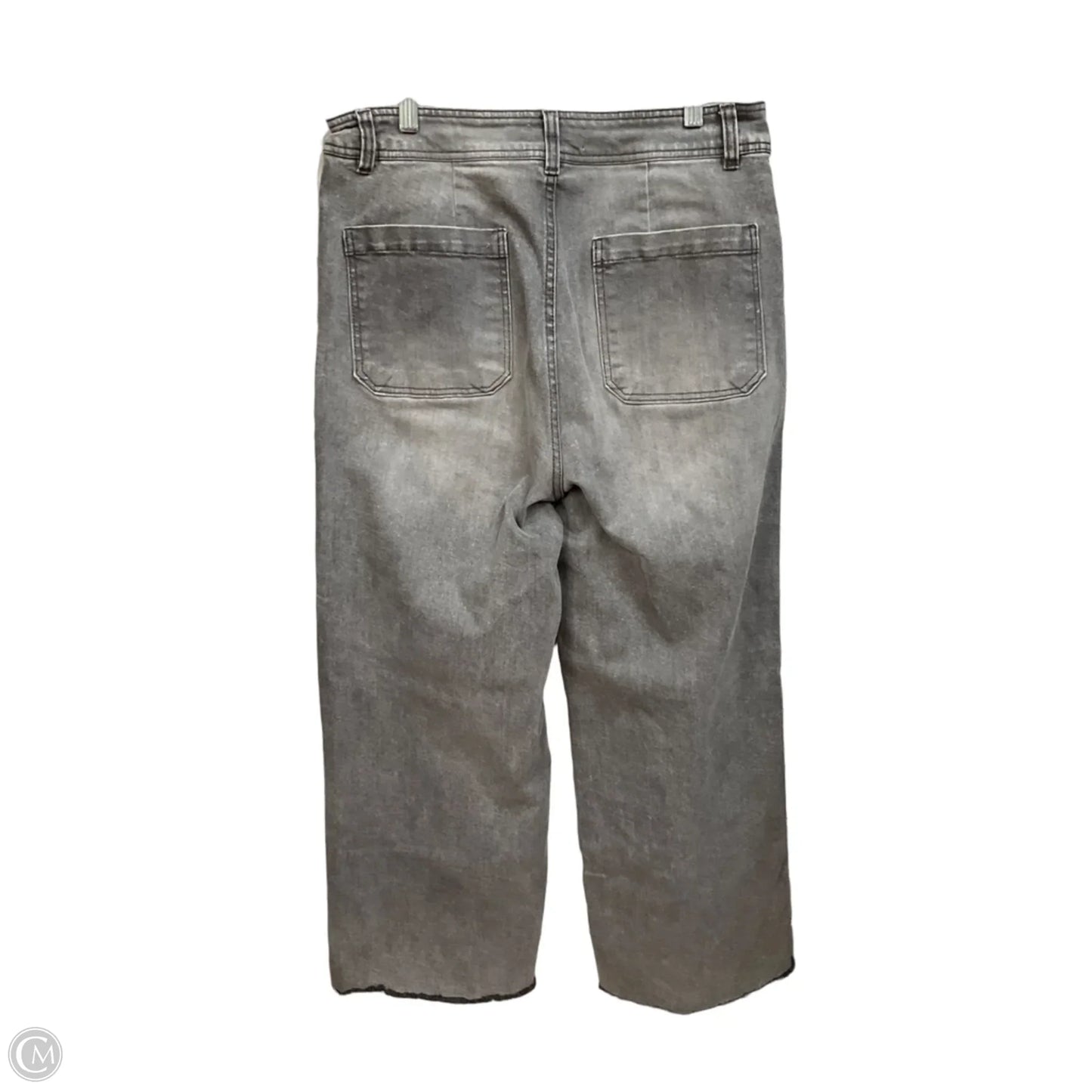 Jeans Wide Leg By Oat In Grey Denim, Size: 12