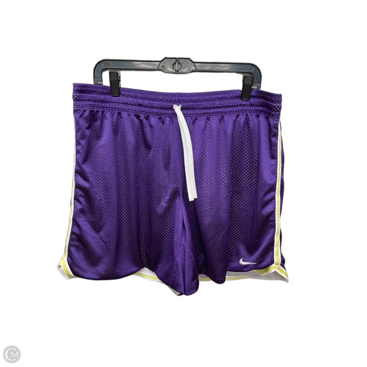 Athletic Shorts By Nike Apparel In Purple, Size: Xl