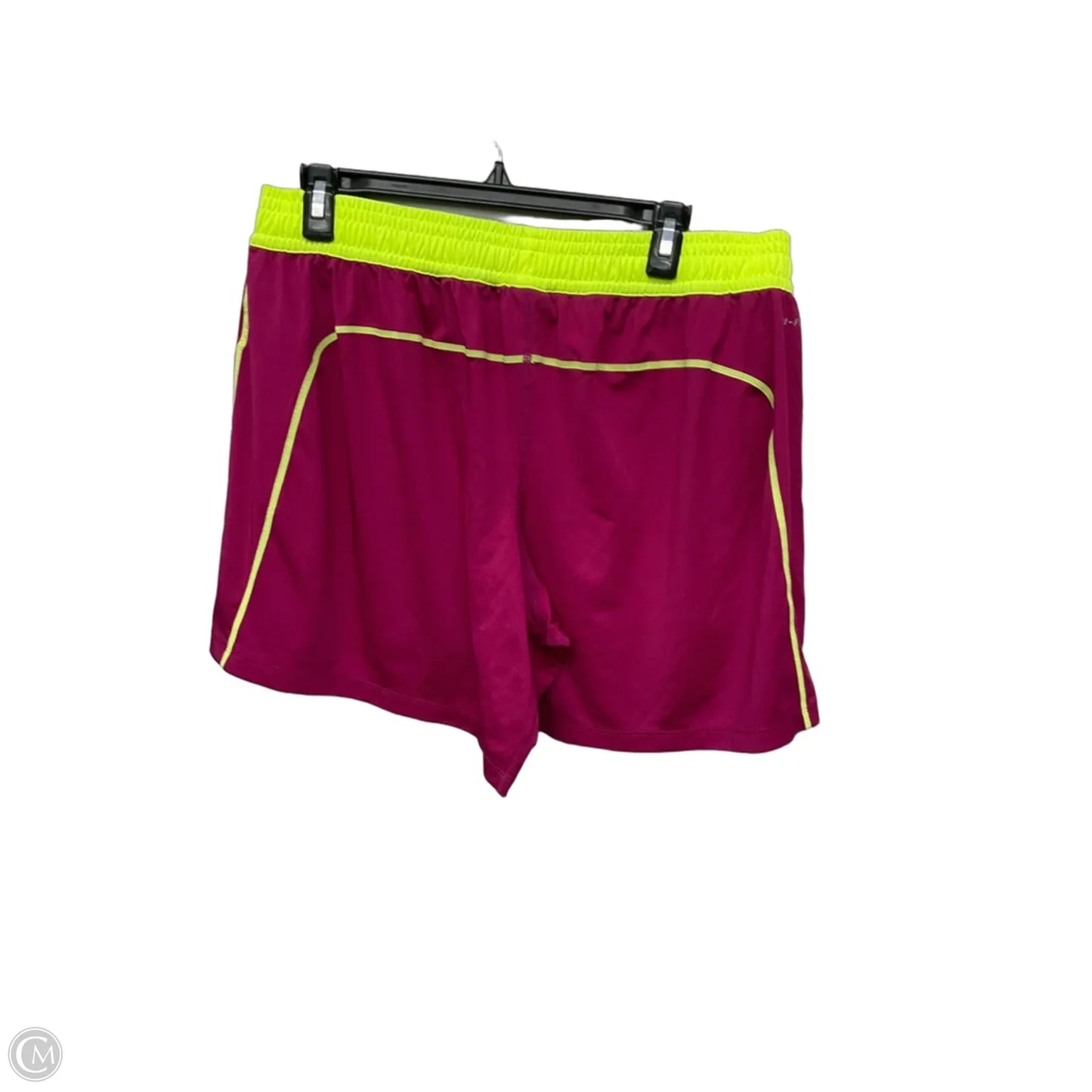 Athletic Shorts By Nike Apparel In Pink & Yellow, Size: Xl