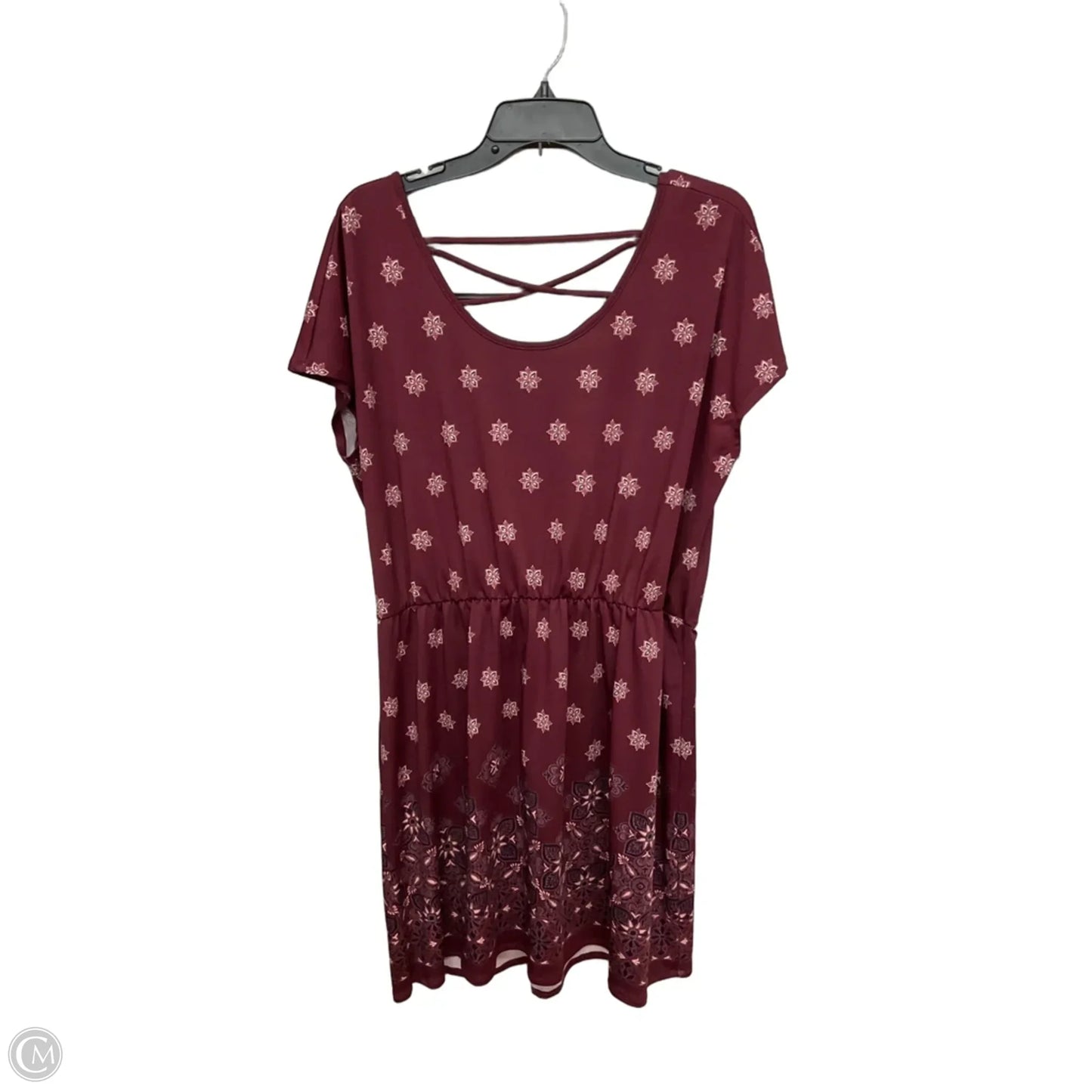 Dress Casual Short By Maurices In Maroon, Size: Xl