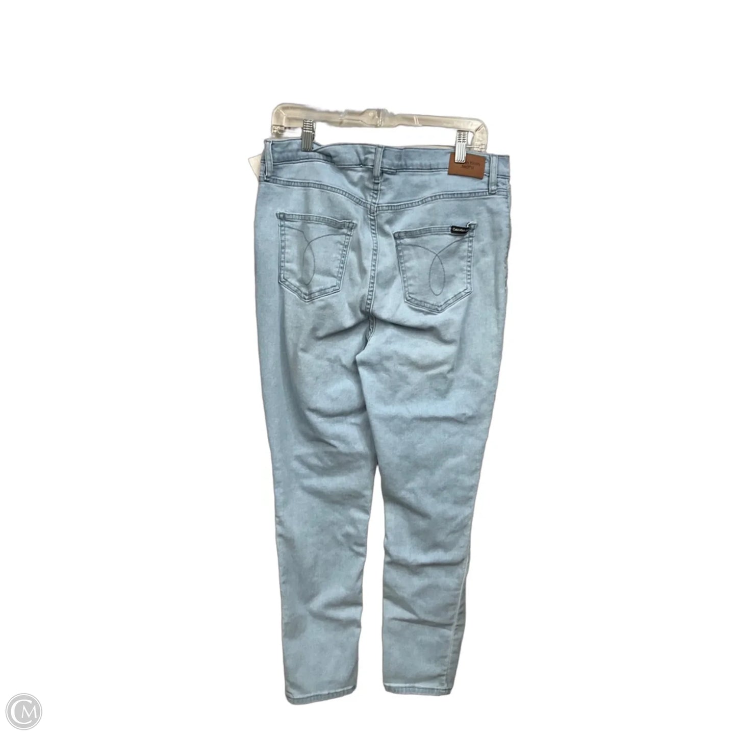 Jeans Skinny By Calvin Klein In Blue Denim, Size: 16