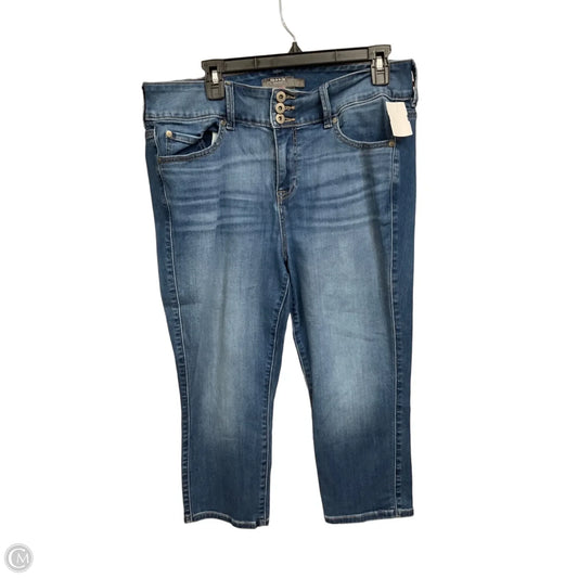 Jeans Cropped By Torrid In Blue Denim, Size: 16