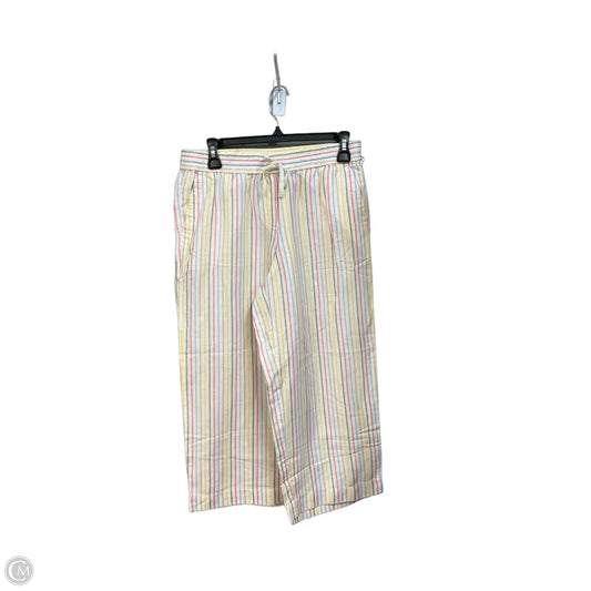 Pants Linen By Talbots In Striped Pattern, Size: 6p