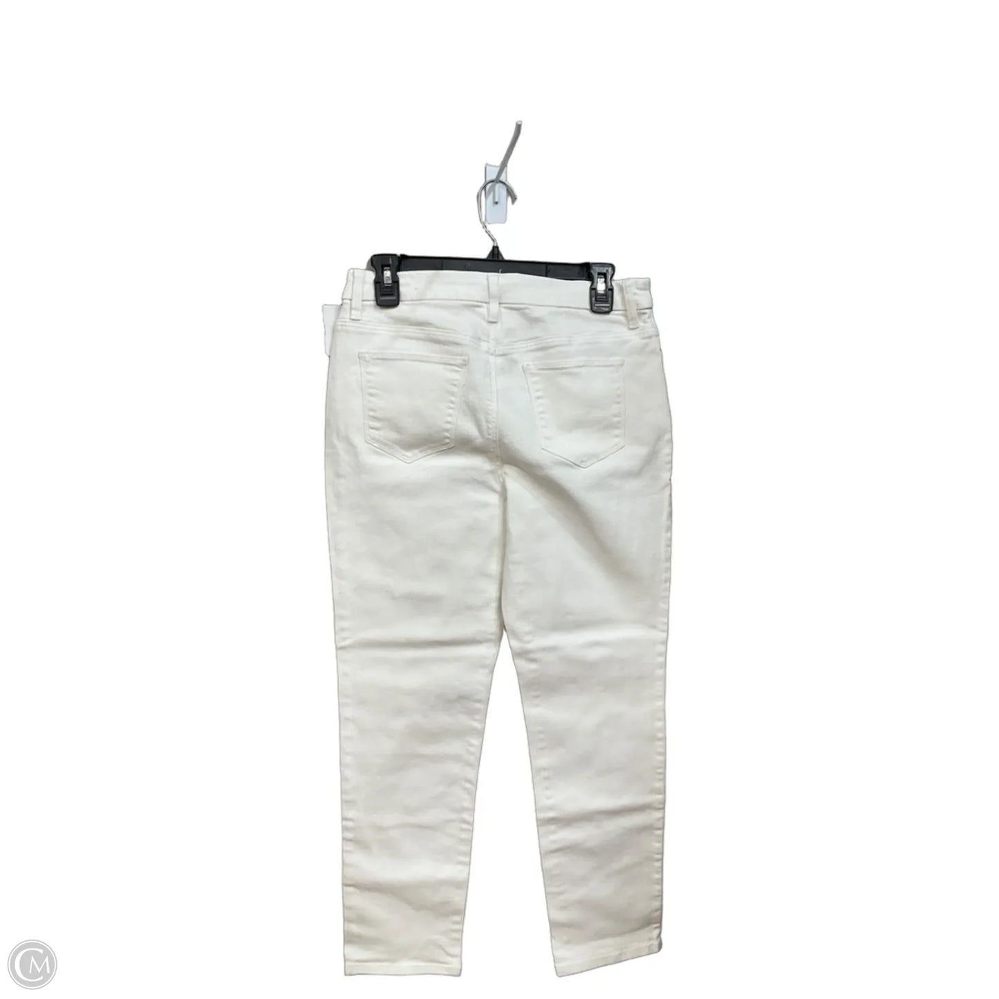 Jeans Skinny By Chicos In White Denim, Size: 4