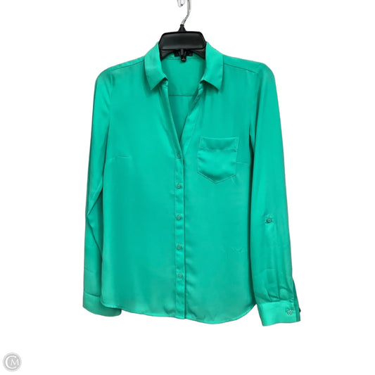 Blouse Long Sleeve By Limited In Green, Size: Xs
