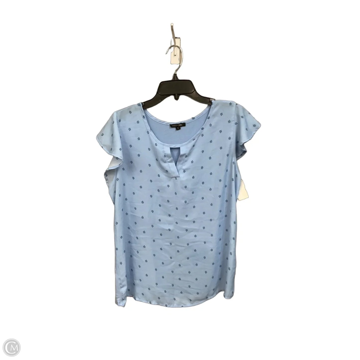Top Short Sleeve By Papermoon In Blue, Size: L