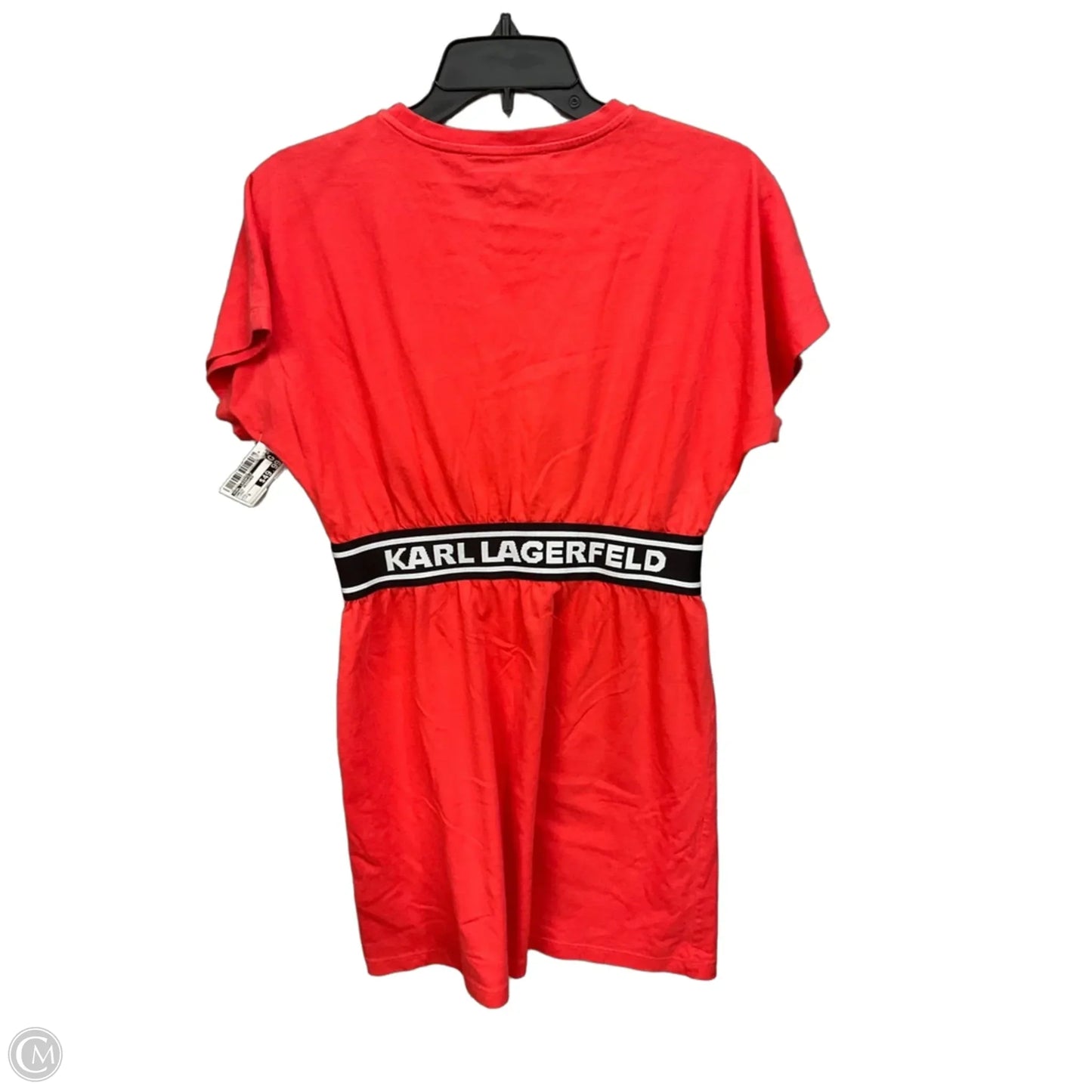 Dress Designer By Karl Lagerfeld In Coral, Size: S