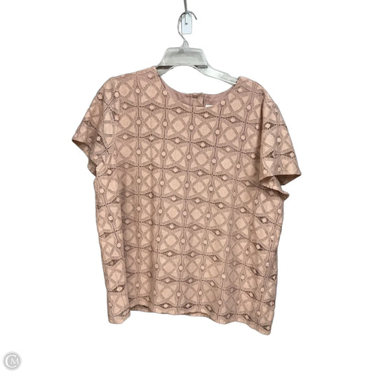 Top Short Sleeve By J. Jill In Pink, Size: Xl