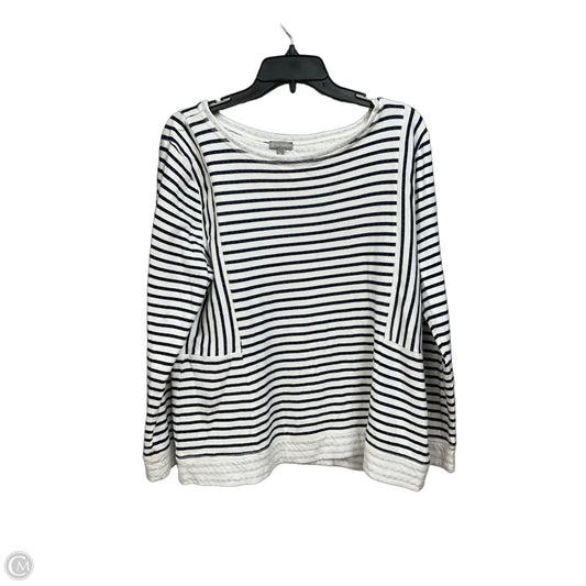 Top Long Sleeve By Talbots In Striped Pattern, Size: Xl