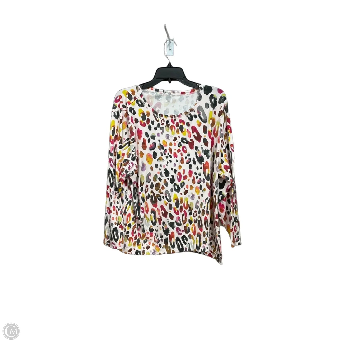 Athletic Top Long Sleeve Crewneck By Talbots In Animal Print, Size: 3x