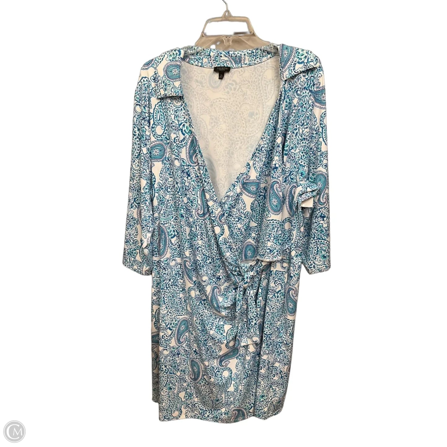 Dress Casual Midi By Talbots In Paisley Print, Size: 3x