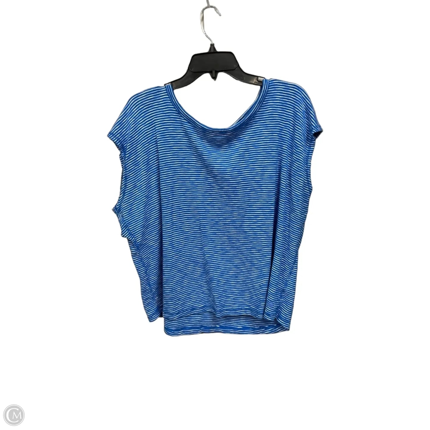 Athletic Top Short Sleeve By Talbots In Striped Pattern, Size: 3x