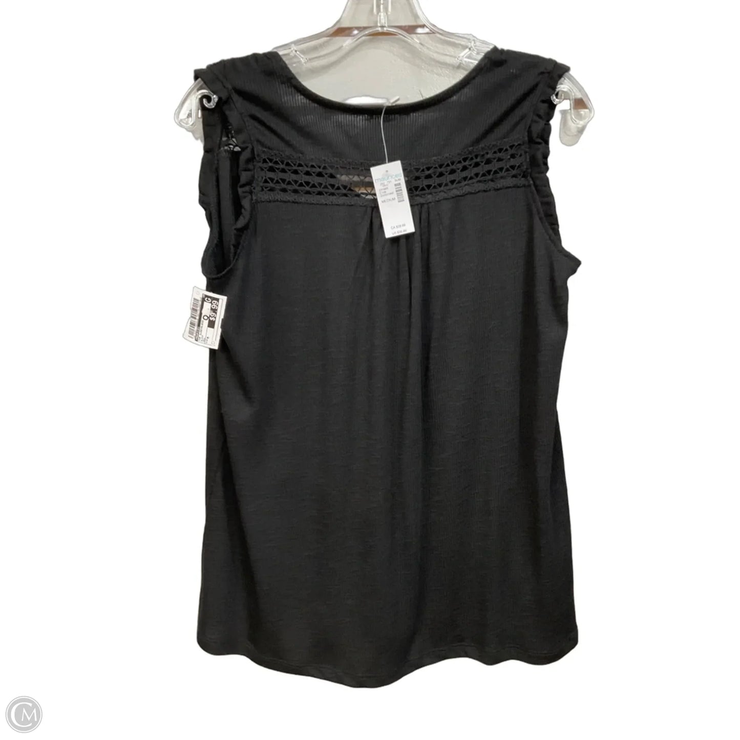 Top Sleeveless By Maurices In Black, Size: M