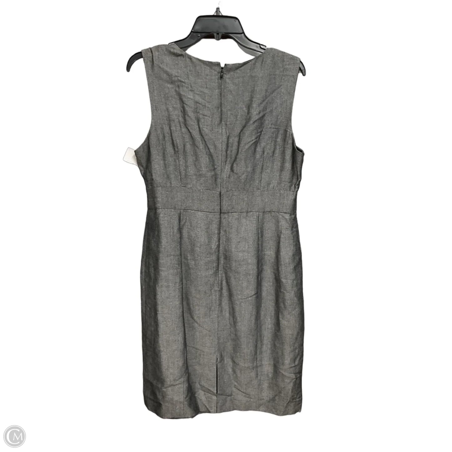 Dress Casual Midi By Calvin Klein In Grey, Size: L